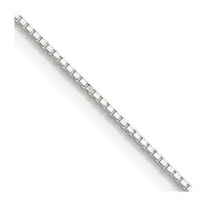 Sterling Silver 0.8MM . 8 Sided Box Chain Necklace Womens Gold Chain Available in 16-24 Inch Lengths