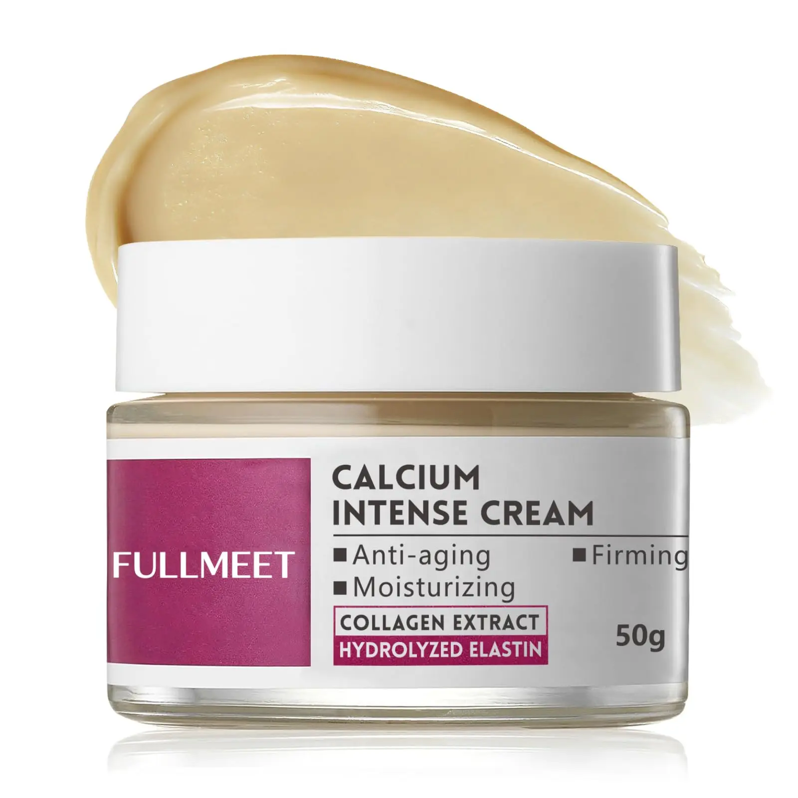 Calcium Intense Cream, Collagen Calcium Volume Cream, Upgraded Repair & Moisturizing Cream, Hydrating Deep Wrinkles on Eye, Anti-Aging & Lifting Care, 1.76 OZ