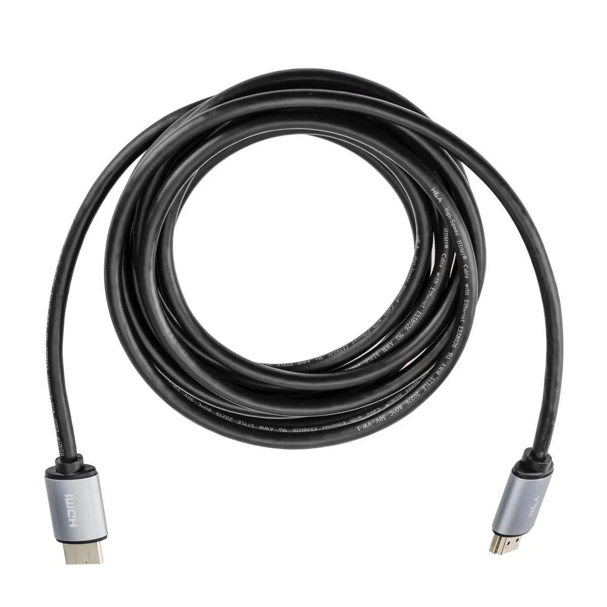 H&A High-Speed HDMI 2.0 Cable with Ethernet (Gold Series) 10'