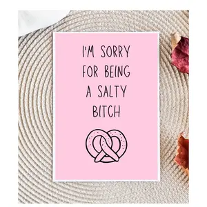 I'm sorry  for Him - sorry  Card for Husband - Snarky birthday Card - Sorry Cards - A2 Size Card