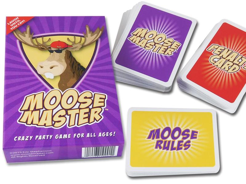Moose Master - Laugh Until You Cry Fun Card Game for Adults Teens & Kids - Easy Setup & Learn - Perfect for Parties & Holidays - Includes 110 Cards Box & Rules