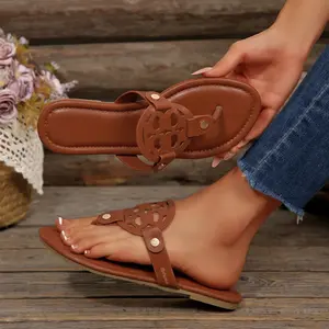 Women's Beach Thong Sandals Chic Stylish Flat Flip Flops Summer Springfresh