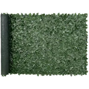 VEVOR Privacy Ivy Fence, 59x 118in Artificial Green Wall Screen, Greenery Ivy Fence with Mesh Cloth Backing and Strengthened Joint, Faux Hedges Vine Leaf Decoration for Outdoor Garden, Yard, Balcony
