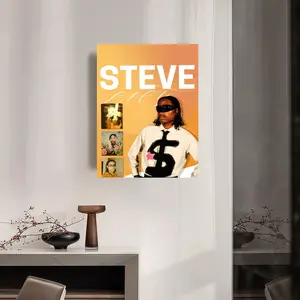 Painting Calligraphy Minimalist Inner Frame Painting Elevate Your Space Light Luxury Inner Lacy S-Steve Frame Decor Create a Premium Home Vibe No R&B Drilling Singer Needed Easy to Hang HD Art Inner Frame