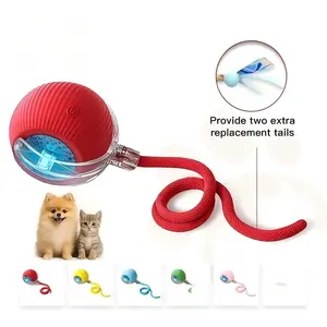 GlobeVibe Interactive Cat & Dog Teaser Toy with Two Additional Tails, Kitten Rolling Ball Toy, Pet Supplies, Dog & Cat Accessories Cute dog toys