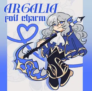 Library of Ruina: Argalia Foil Acrylic Keychain, Great For Daily Use Or As Thoughtful Little Gifts For Your Friends And Yourself.