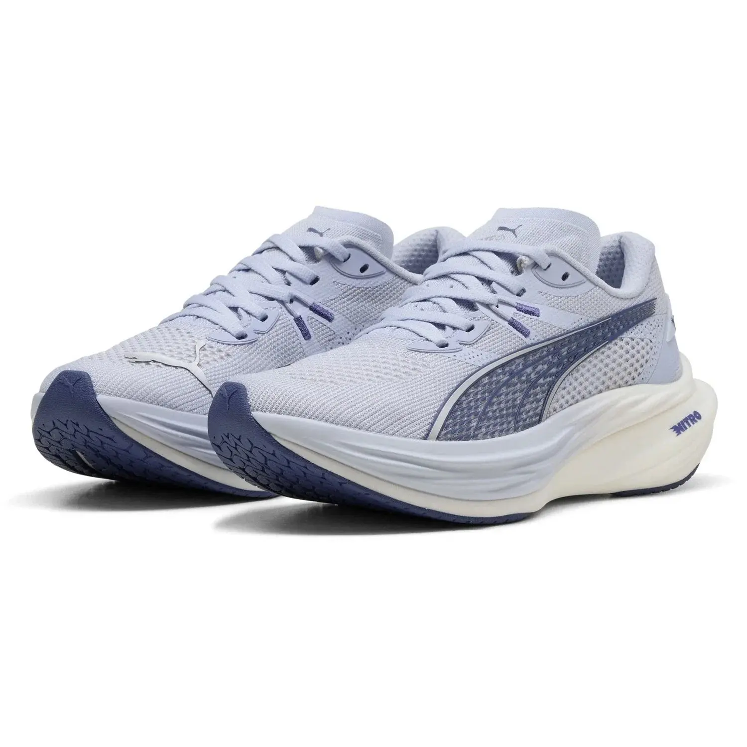 PUMA Deviate Nitro 3 Cool Weather Running Shoe in Blue | Women's