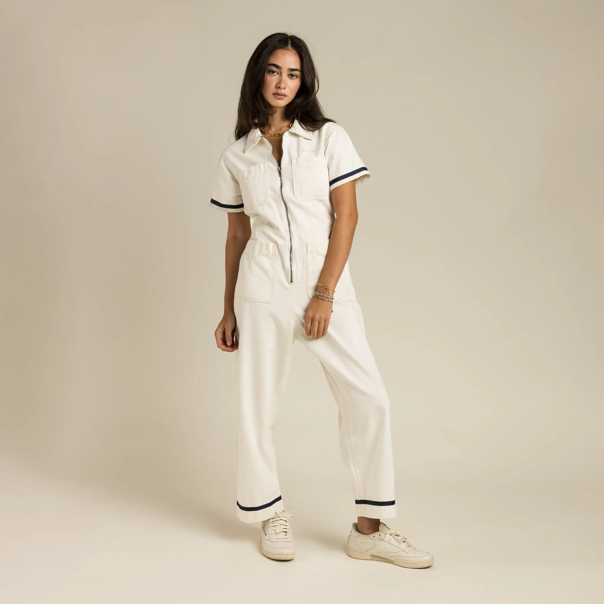 The Dolly Jumpsuit - Ecru