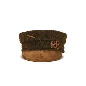 Ruslan Baginskiy Baker Boy Cap in Brown