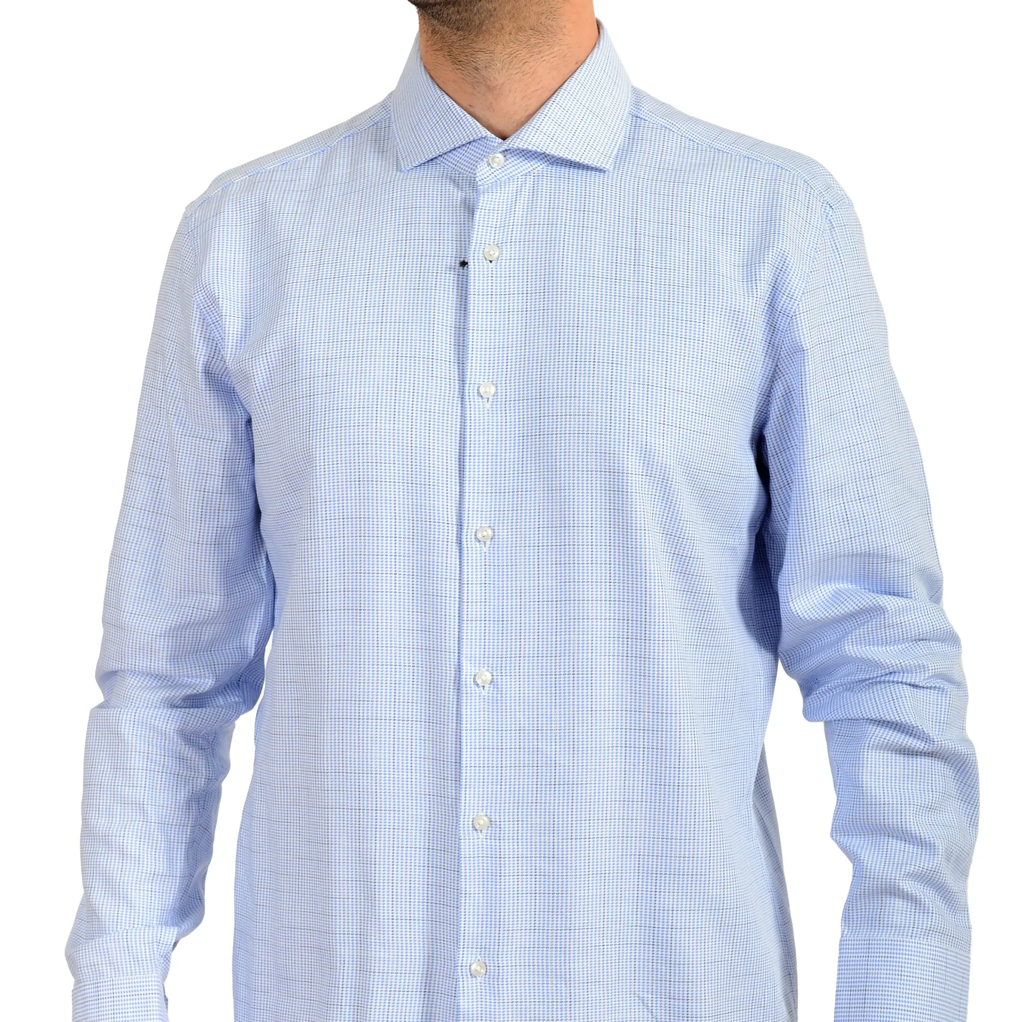 Hugo Boss Men's Multi-Color Slim Fit Plaid Long Sleeve Dress Shirt