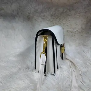 Minimalist Solid Color Crossbody Bag for Women - Compact Square Shoulder Bag with Multi Pockets, Daily Commute Work School Essential Aesthetic Purse