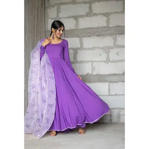 Iris Purple Anarkali