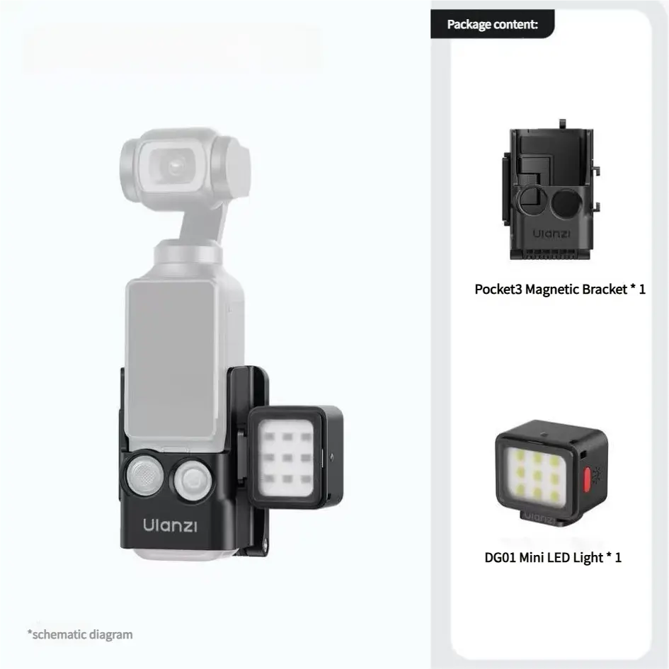 PK15 Magnetic Mount + DG01 Mini LED Light