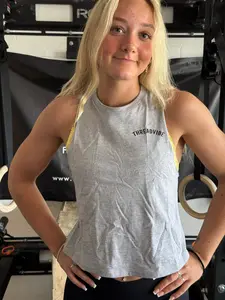 The Standard Crop Top Grey