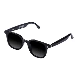 AI Translation Smart Bluetooth Glasses Headset European American fashion Leopard Frame Sunglasses Wireless Audio Goggles