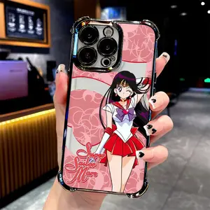 Anime S-Sailors M-MoonsPhone Case Protective Suitable for iPhone 17 16e 16 15 14 13 12 11 Mini Pro Max Air X XR XSMAX 8 7 Plus Anti Fall Transparent Soft Back Cover