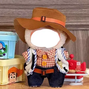 Cow Boy Outfit Fashionable Labubu Anime Costume Cosplay 17cm Doll Clothes