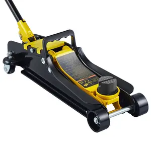 2.5 Ton Low Profile, Heavy-Duty Steel Racing Floor Jack with Single Piston Lift Pump, Lifting Range 3.35"-14.96"