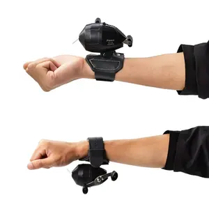 1pc Spinning Slingshot Fishing Reel with Wrist Strap - 3.0:1 High Speed Ratio, Ergonomic Handle & Large Spool, Durable Plastic Construction, Smooth Drag System & Quick-Release Mechanism for Freshwater/Saltwater Anglers - Ideal for Casting,