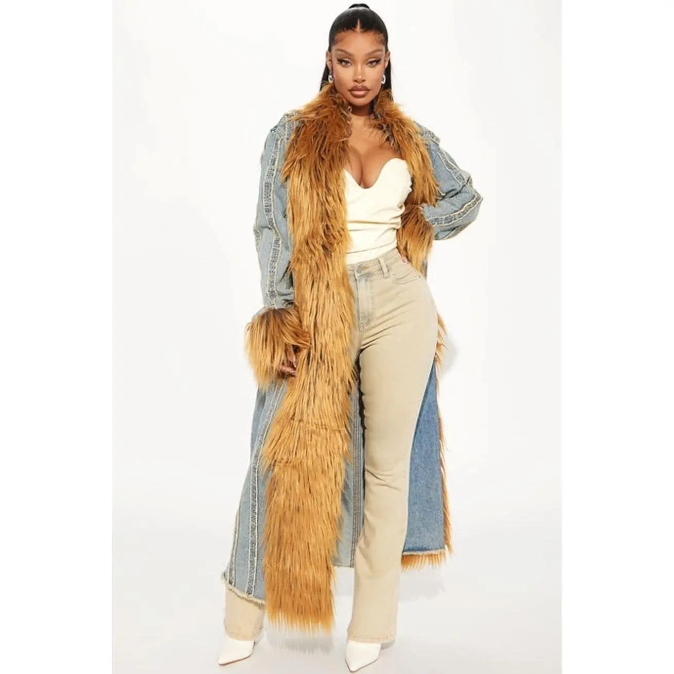 Bad Habits Denim Trench - Vintage Wash W
