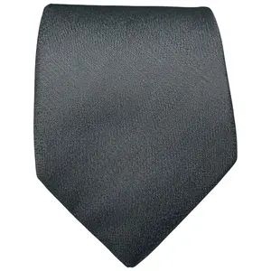 BISSE Necktie - Micro Fabric Men's Tie, Black Men's Tie, Black Necktie