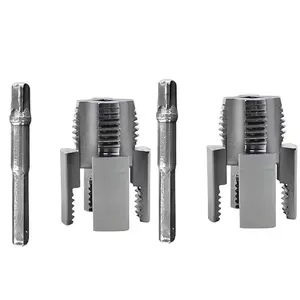 High-Speed Steel Drill Compatible PVC Pipe Thread Cutting Tool Kit, Professional Plumbing & DIY Projects, Integrated Internal External Threads, Pipe Threader Kit