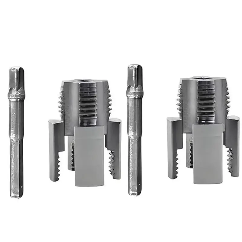 High-Speed Steel Drill Compatible PVC Pipe Thread Cutting Tool Kit, Professional Plumbing & DIY Projects, Integrated Internal External Threads, Pipe Threader Kit