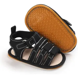Infant Boys and Girls Sandals Newborn Non-Slip Soft Rubber Sole Open-Toe Outdoor Casual Summer Walking Shoes