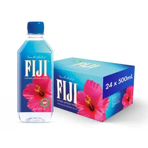 FIJI Natural Artesian Water 16.9 fl oz (500mL) Bottles – Pack of 24 | Soft Taste | Natural Electrolytes | Eco-Friendly Bottled Water
