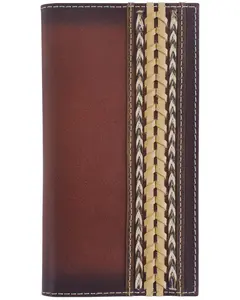 Cody James Men's Braided Horsehair Leather Rodeo Wallet - 2521237694