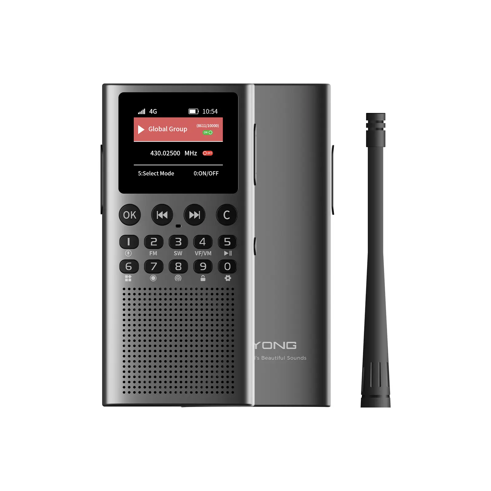 Choyong WT2 4G+WiFi Unlimited Range Rapid Walkie Talkies 50,000+km Long Range PoC with SIM Cards Global Two Way Radios