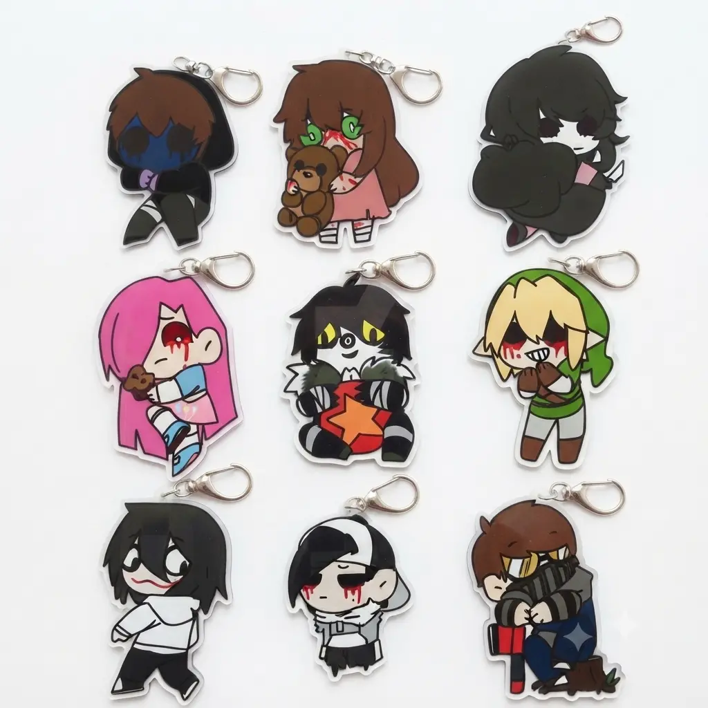 Creepypasta Chibi Acrylic Keychains