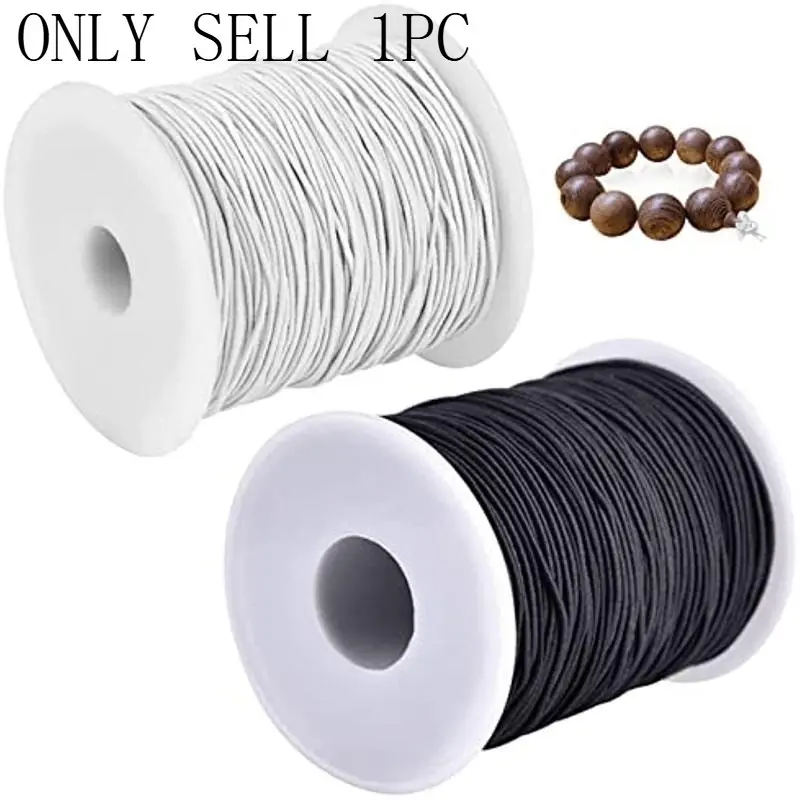 Elastic String for Bracelets, 1 mm/1968.5in Sturdy Stretchy Elastic Cord for Jewelry Making, Necklaces, Beading