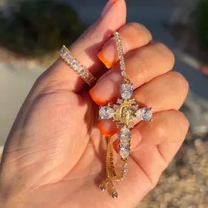 Virgencita Bracelet with Adjustable Strap - Women's Fashion Accessory