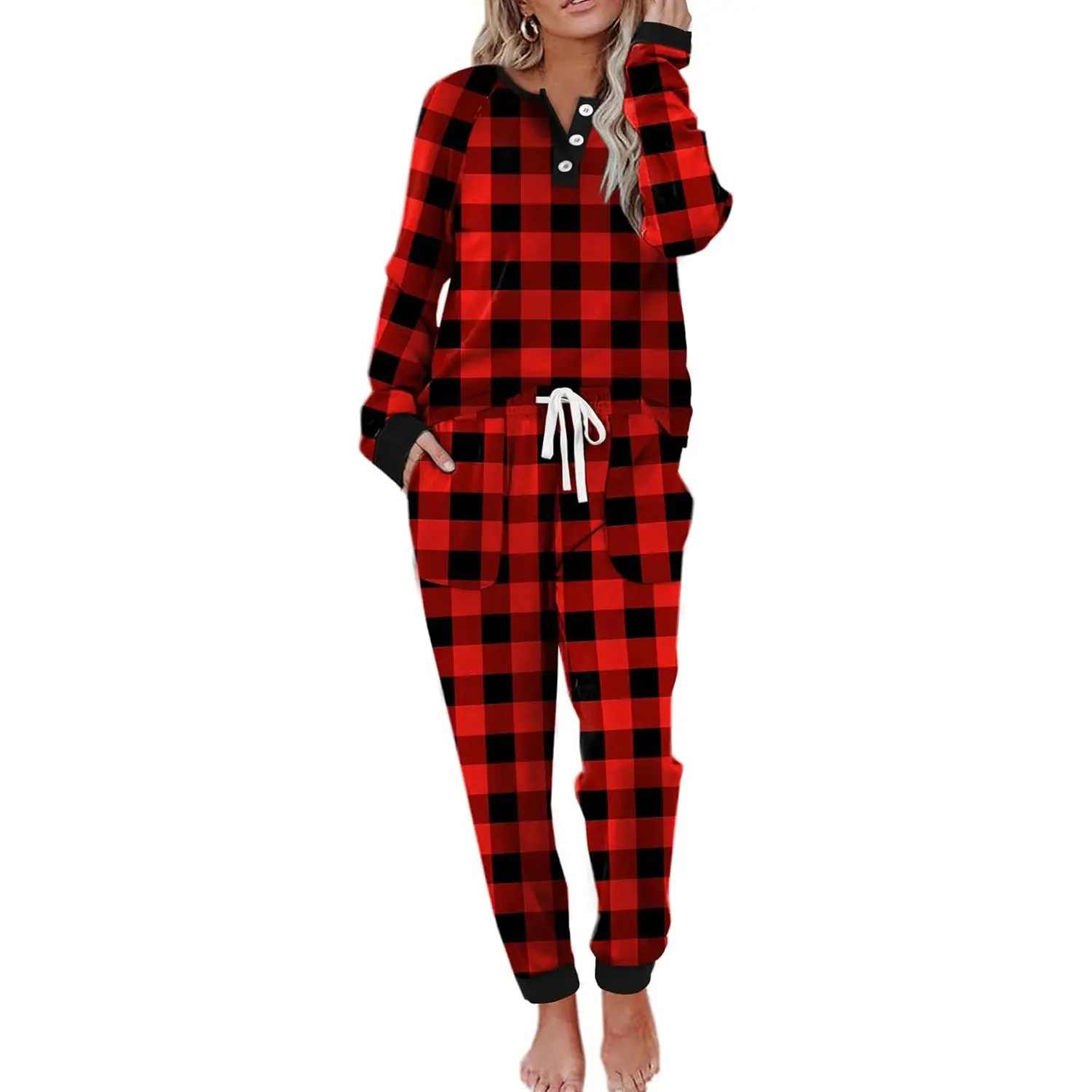 Long Sleeve - Red & Black Plaid