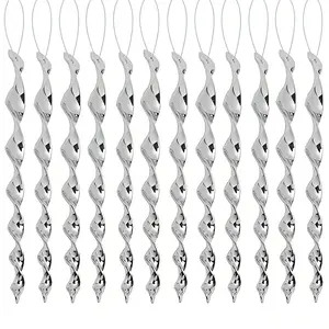 20pcs Effective Bird Deterrent Reflective Rods, Spiral Wind Spin Bird Repeller, Outdoor Hanging Decorations for Yard and Garden