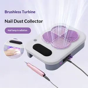 CleanPro 4-in-1 Nail Drill Dust Collector with UV Lamp Professional Dust-Free Home Nail Salon Machine for Gel & Acrylic Nails - Cutics, Manicure