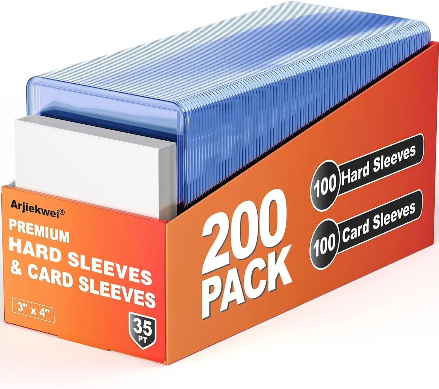 200 Card Sleeves 100 Top Loaders 100 Card Sleeves, Toploader Cards, Trading Card  Toploaders - TikTok Shop
