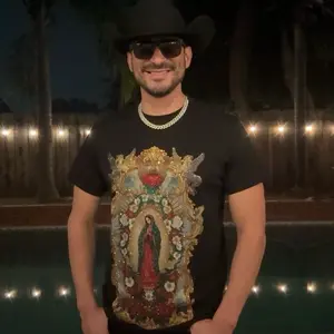 Camisa Rhinestone Manga Corta