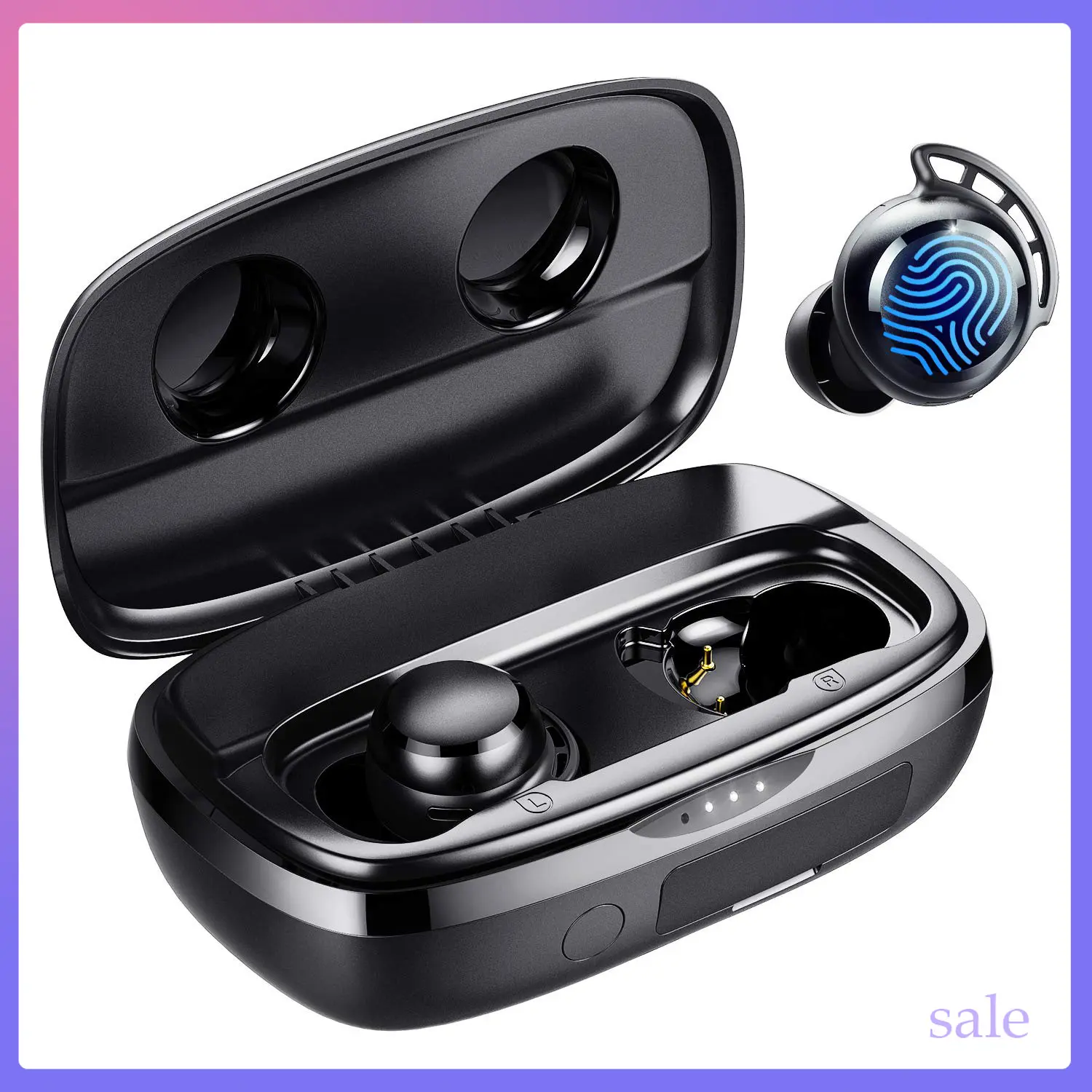 New Tribit Wireless Earbuds, 150H Playtime Bluetooth 5.2 IPX8 Waterproof Call Noise Reduction Bluetooth Earbuds Headphones with Mic Earphone in-Ear Wireless Earphones
