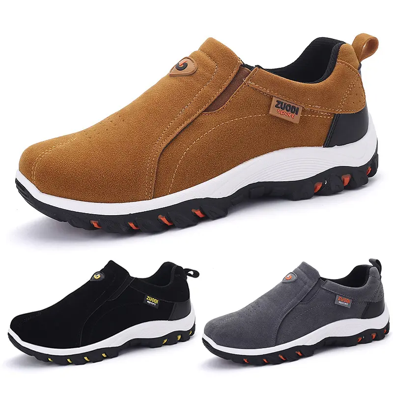 Men's Lightweight Hiking Sneakers - 2026 Breathable, Low-Profile, All-Day Performance Casual Trainers, Round Toe Cloth All-Season Outdoor Walking Oxfords, Grey, Black, Gym-To-Street Casual Trainers, Grey Casual Trainers