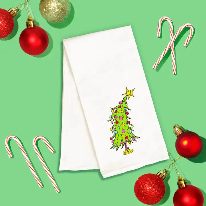 Grinchy Tree Hand Towel #HPHT-HTGTREE