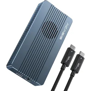 ACASIS 40Gbps M.2 NVMe SSD Enclosure, with Cooling Fan, TBU 405 Pro for M1 M2 Pro/Max, Compatible with USB4/USB3.2/3.1/3.0/2.0, M.2 Enclosure Support 2280/2260/2242/2230 (TBU405 Pro)