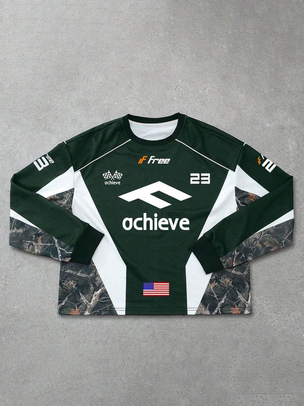 Men's Autumn Winter Comfortable Versatile Stylish Branch Ball Jersey, Athletic Shirt, Trendy Sports Wear, Casual Fashion for Men Men's Autumn Winter Comfortable Versatile Stylish Branch Ball Jersey, Athletic Shirt, Trendy Sports Wear, Casual Fashion for Men