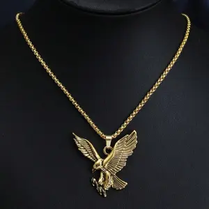 Eagle pendant necklace, colorful eagle pendant, personality style for both men and women