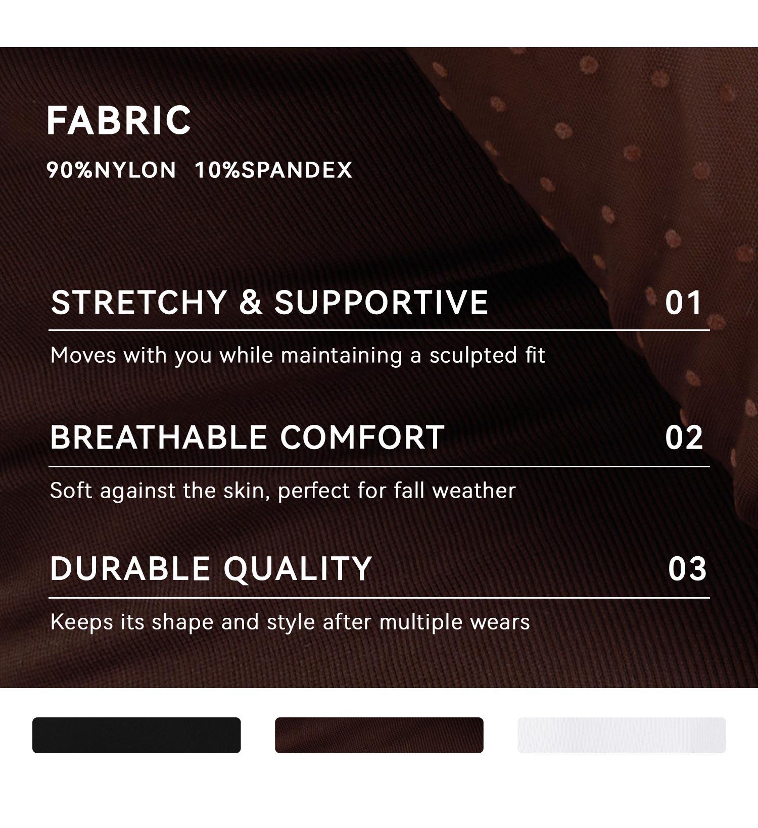 OQQfitness Womenswear Long Sleeve Polka Dots Sexy Bodysuit U Neck Stretch Basic Sheer Dobby See Through Mesh Minimalist Top for Party Outfit