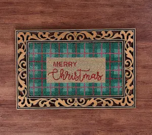 5-Pc Holiday Doormats with Rubber Base, 24" x 36". NEW
