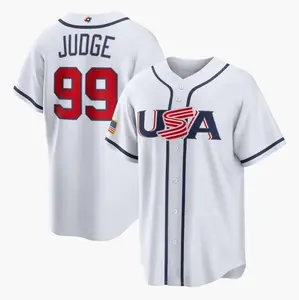USA Judge #99 2026 World Baseball Classic Fan Jersey – White Home Style Baseball Shirt for Game Day, Unisex Adult Sports Apparel