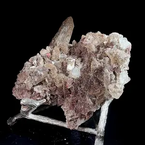 Sphalerite on the Quartz - Mineral Specimen with Unique Structure and Coloration