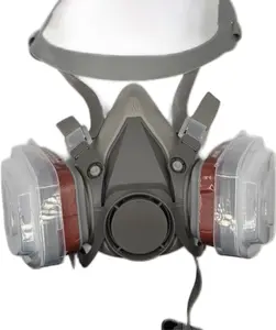 Protective Respirator Mask with Dual Filters for Enhanced Safety and Comfort